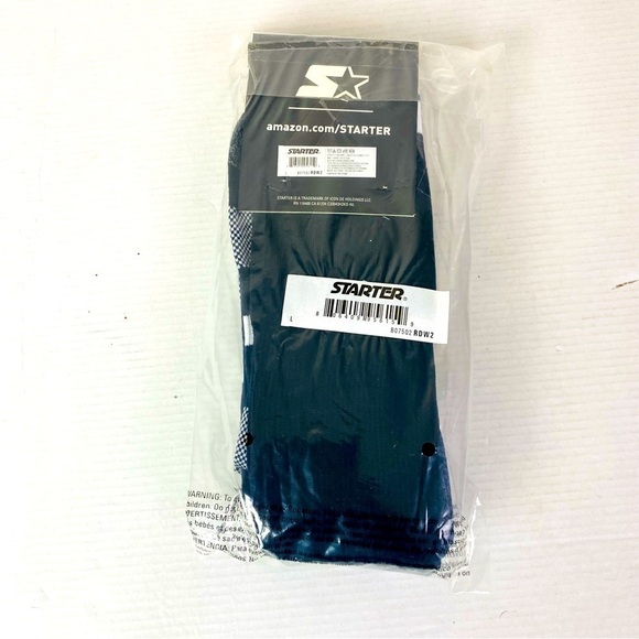 Starter 2 Pack Black Soccer Socks Size L - Picture 3 of 5
